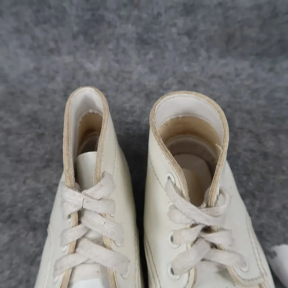 Wee Walkers Baby Shoes 1 Washable Lace Up Sneaker Vintage White Doll Classic